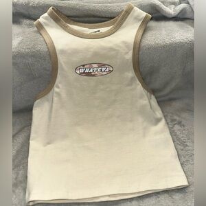 Crop racer tank